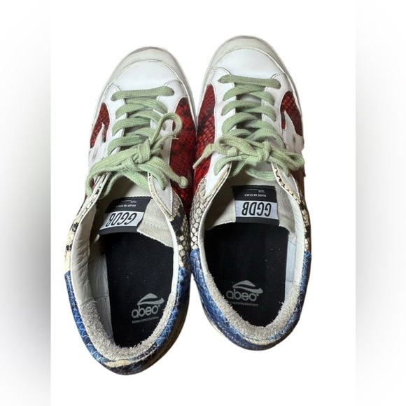 Golden Goose Superstar Sneaker Multi Color Snake White Star Size 41 or US 11 - Picture 5 of 12